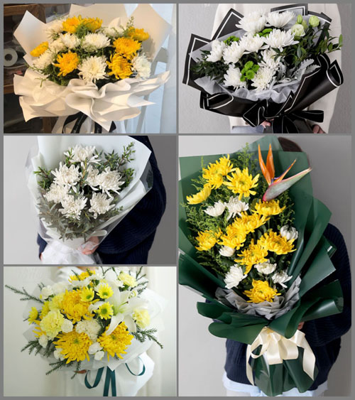 江苏扬州仪征市真州镇勤丰社区白事花束代送